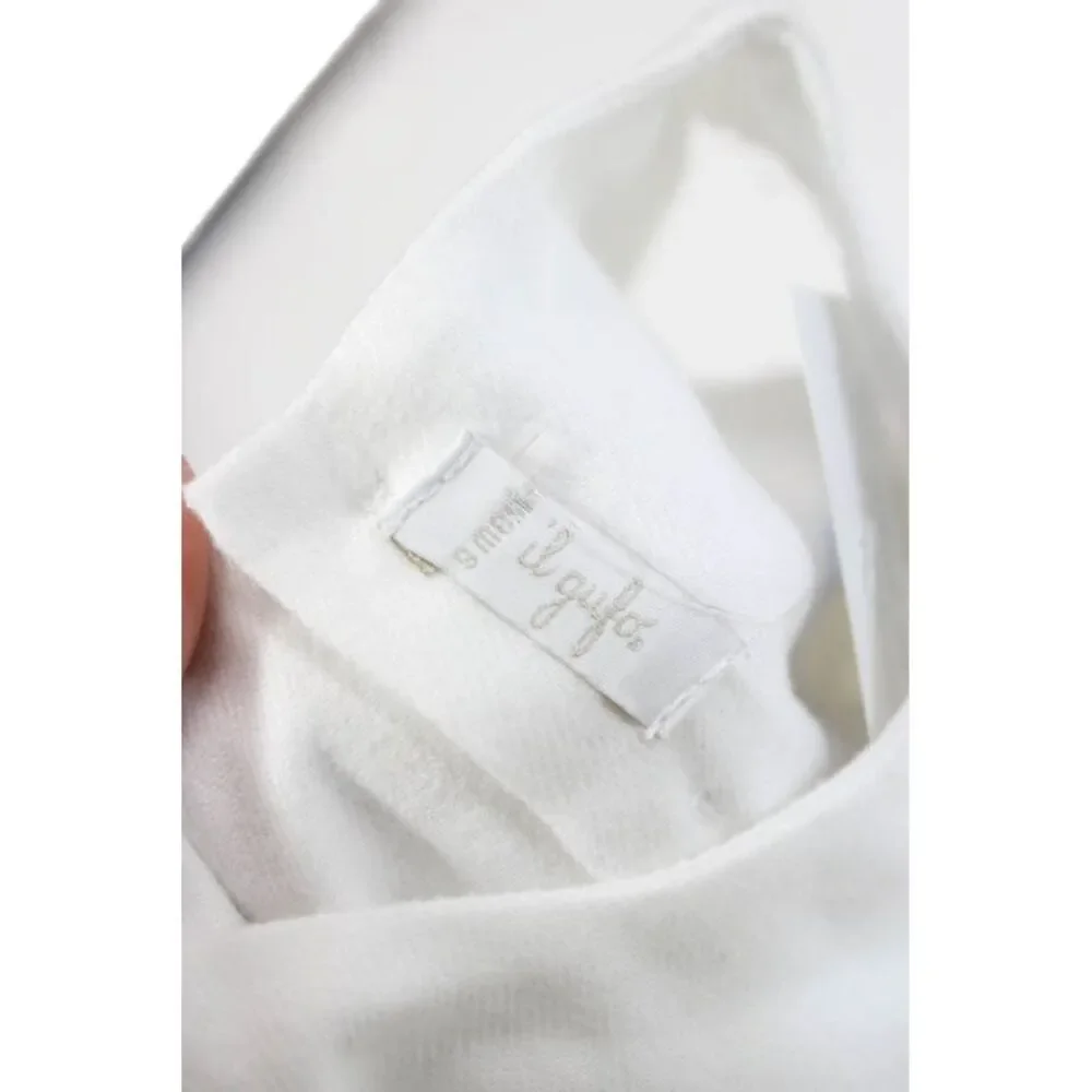 Il Gufo Girls Tulle Skirt Detail Sleevless Dress White Size 6 Months